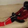 BONDAGEANGEL: Tied up in rubber boots and tight leggings Download