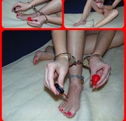 BONDAGEANGEL: Nail painting in handcuffs Download